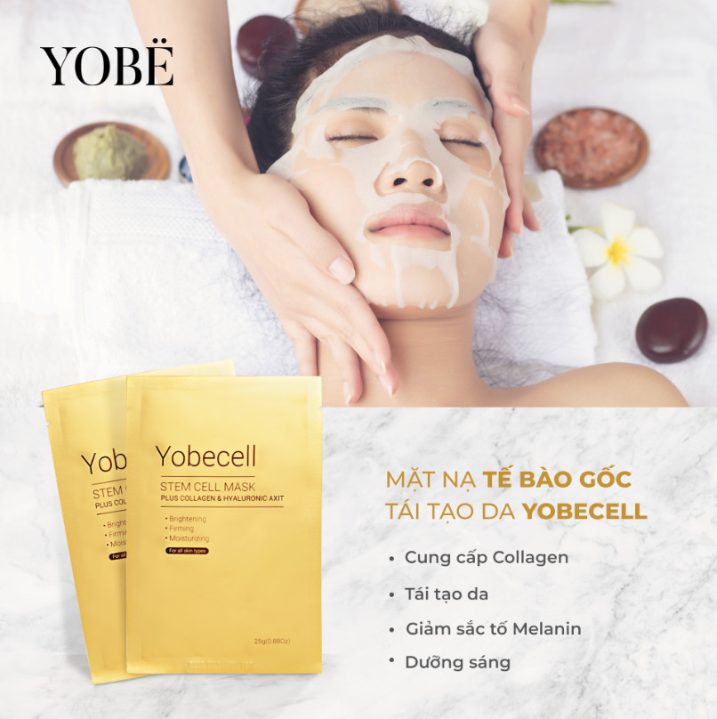 DA SÁNG CĂNG MỊN TRONG CHỚP MẮT VỚI MẶT NẠ TẾ BÀO GỐC YOBECELL