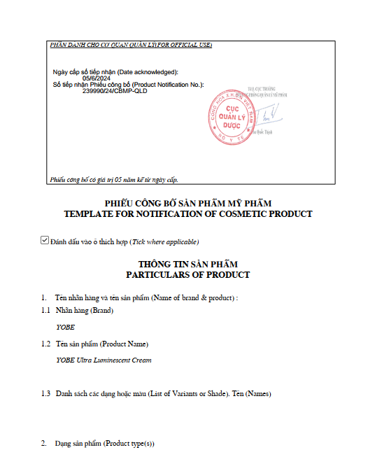 Kem Dưỡng Ban Đêm Trắng Da Trị Nám Yobe Ultra Luminescent Cream 50mL