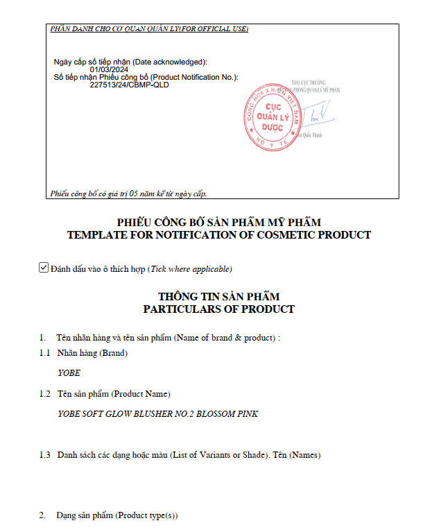 Phấn Má Hồng YOBE Soft Glow Blusher